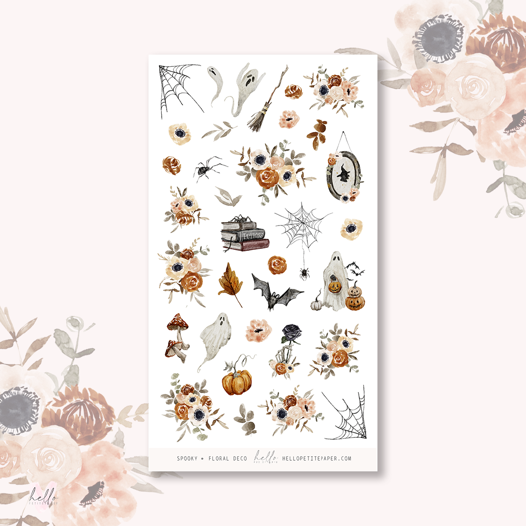 Spooky - MIX deco, planner stickers