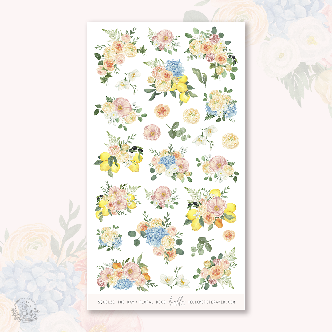 Squeeze the day - deco planner stickers