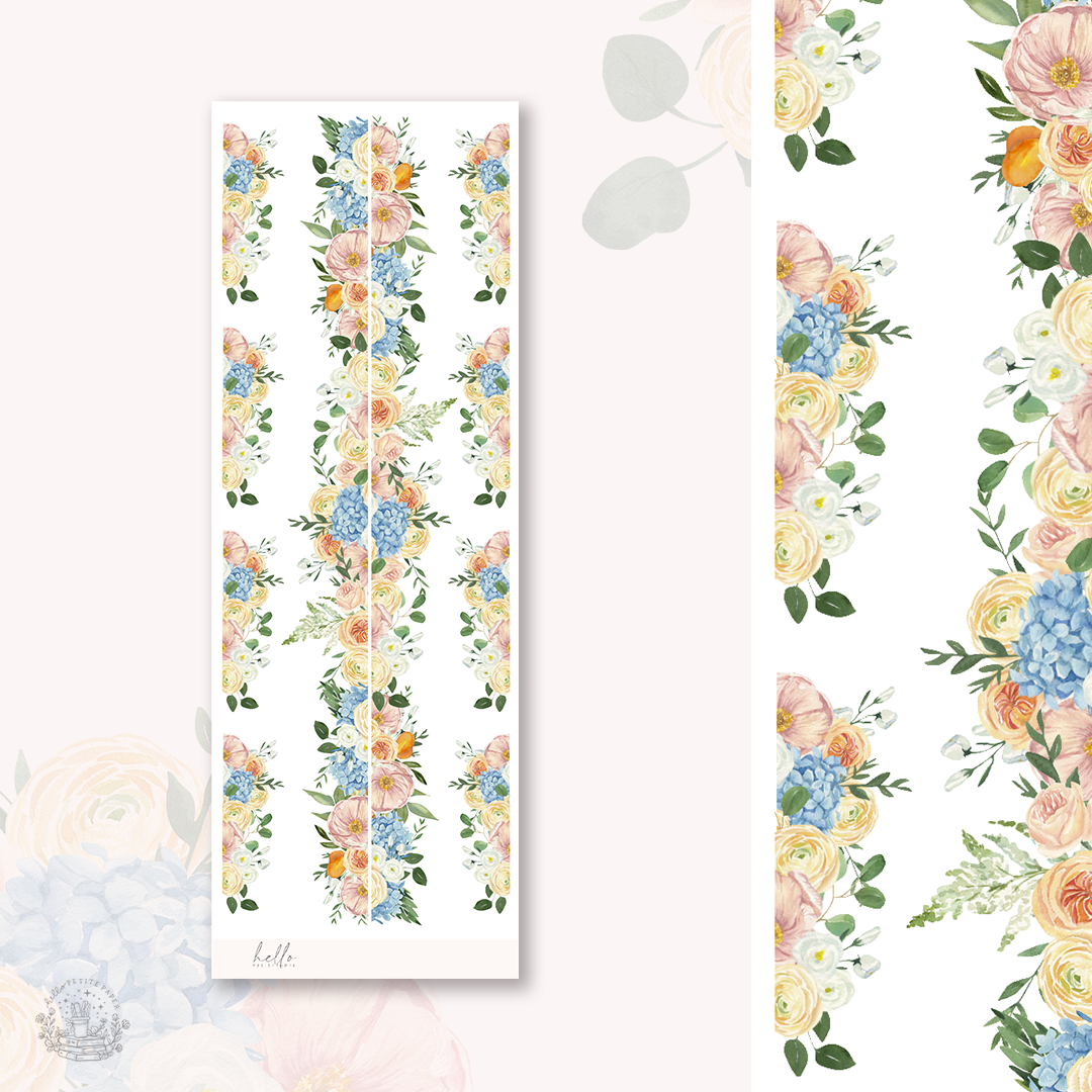 Squeeze the day - floral trims | planner stickers