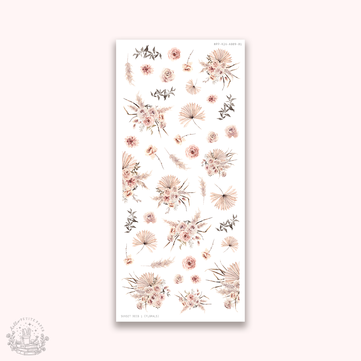 Sunset - Deco stickers 1 (florals)