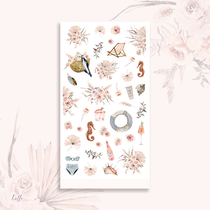 Sunset - MIX deco, planner stickers