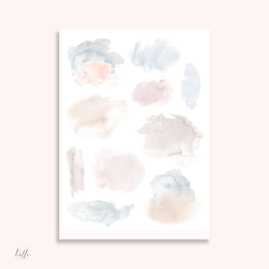 Sunset - Large Watercolor Swatches