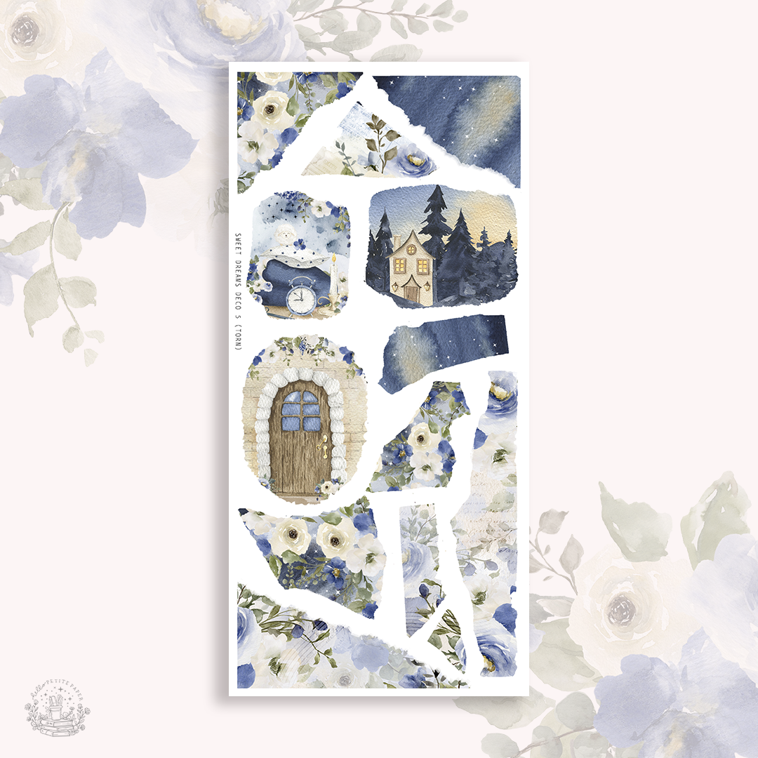 Sweet Dreams - Deco stickers 5 (torn papers)