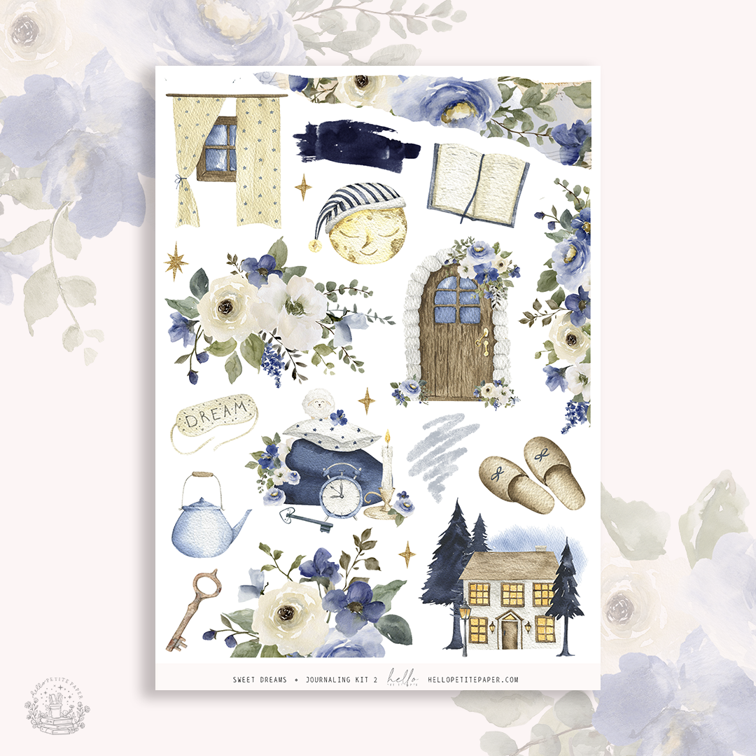 Sweet dreams - Journaling Sticker Kit