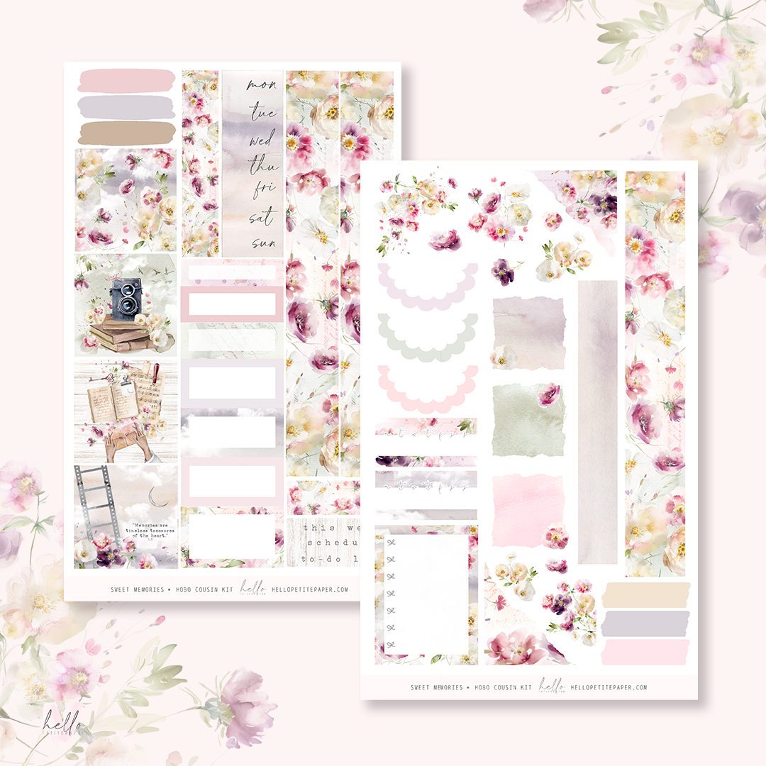 Sweet Memories - Hobonichi Cousin Sticker Kit