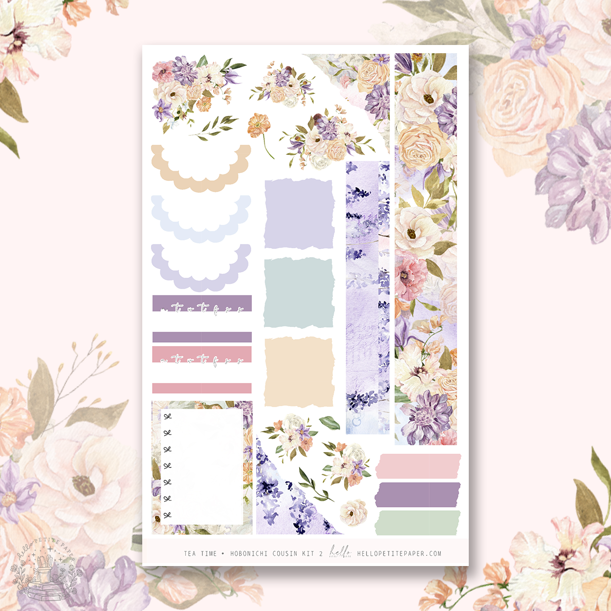 Tea time - Hobonichi Cousin Sticker Kit