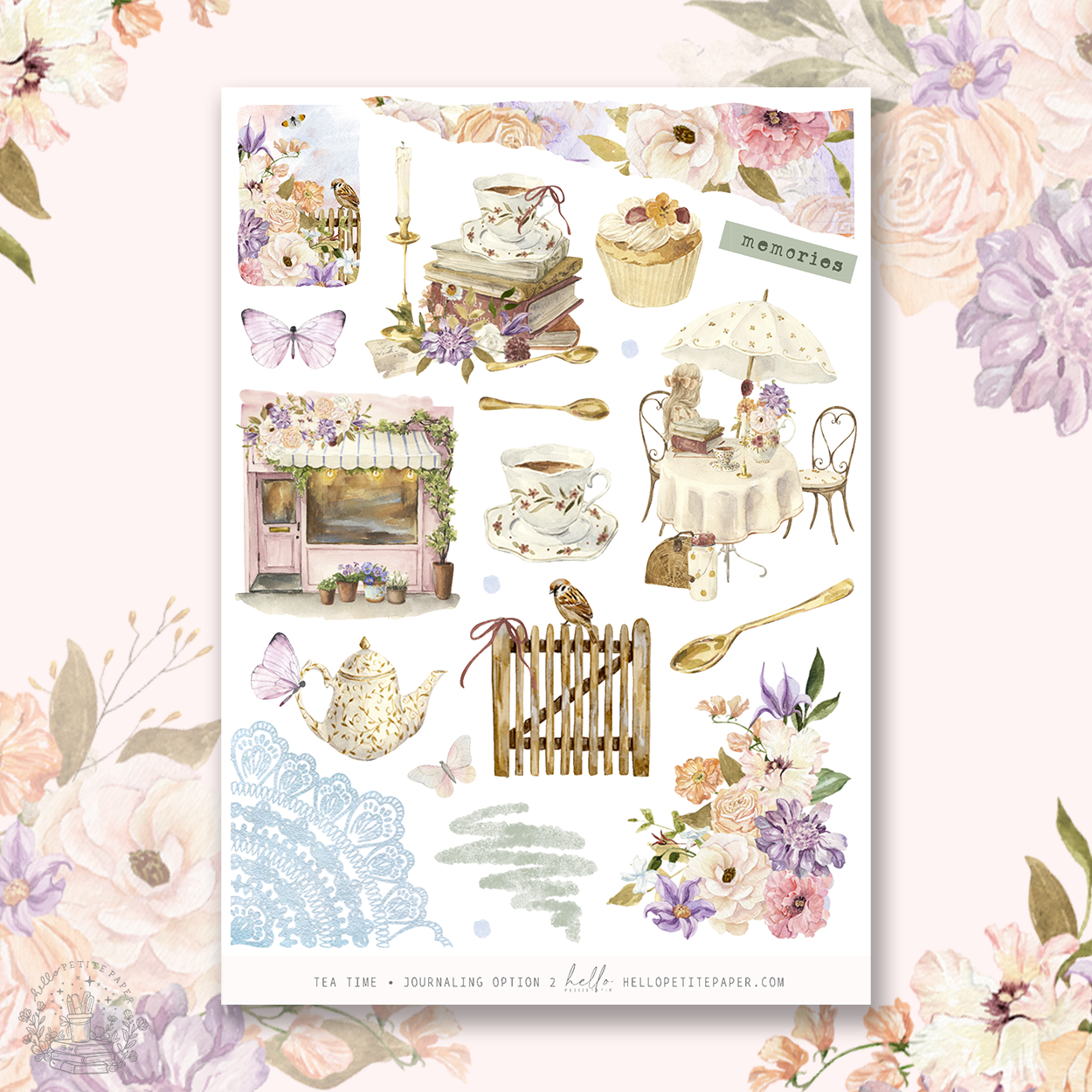 Tea Time - Journaling Stickers