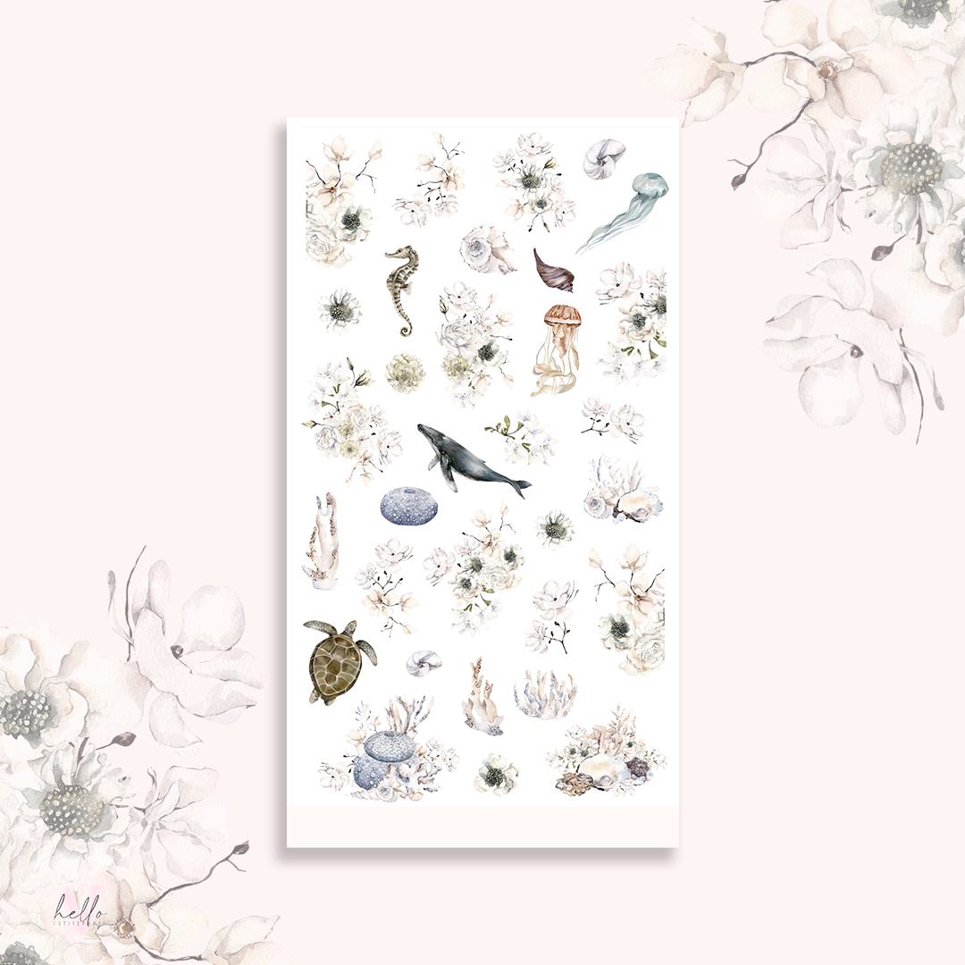 Underwater - MIX deco, planner stickers