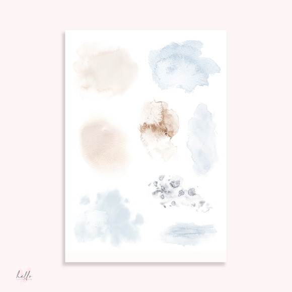 Underwater - Large Watercolor Swatches