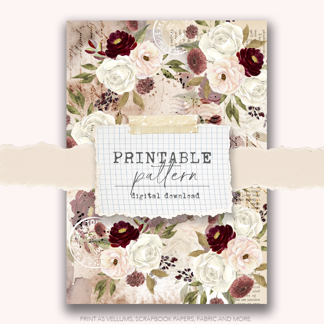 Digital Download - Printable Paper/Vellum (Between the lines)