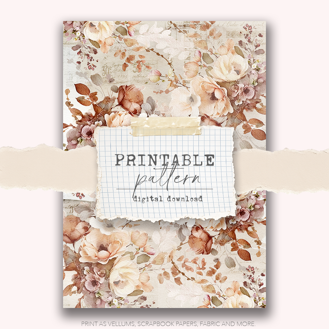 Digital Download - Printable Paper/Vellum (Cozy Days)
