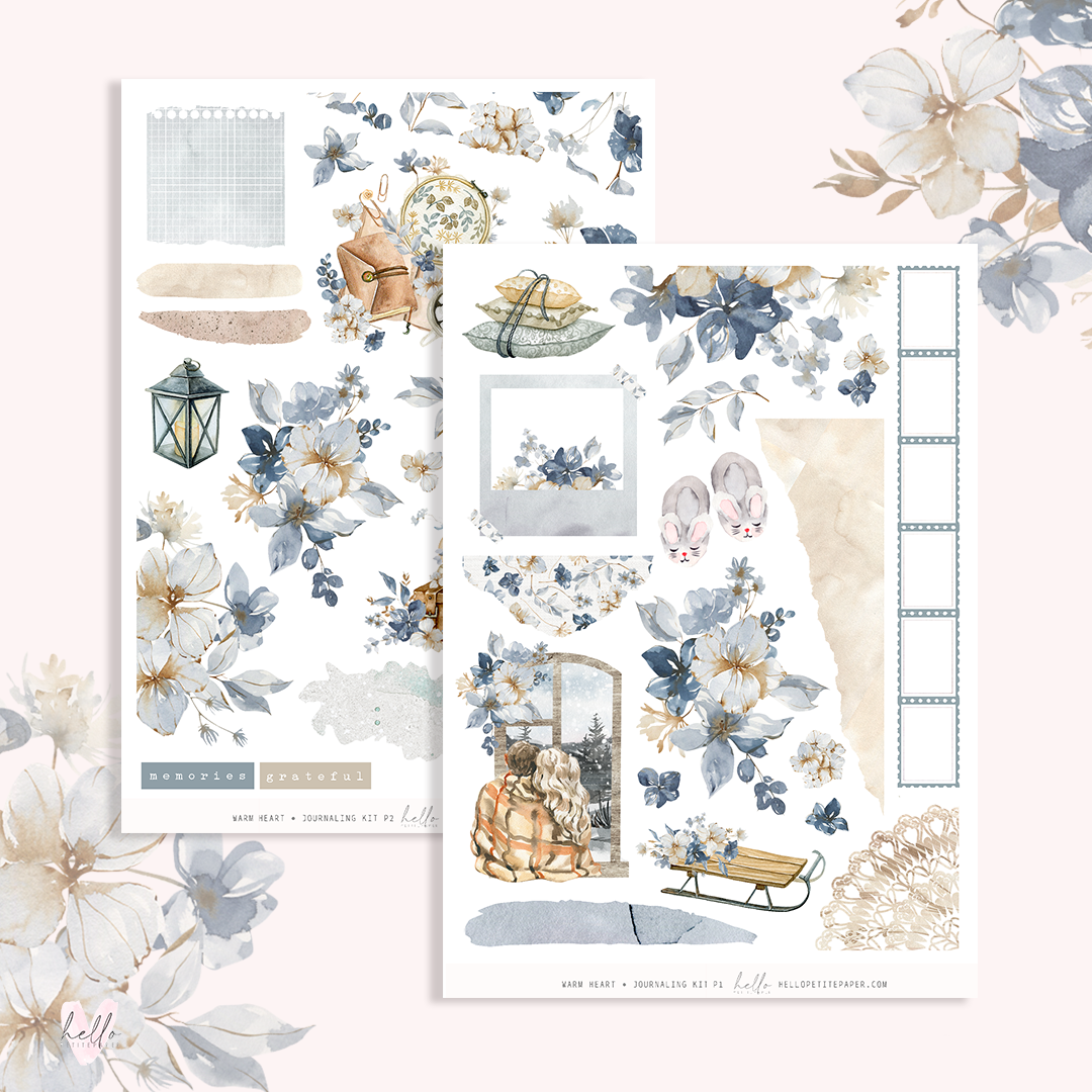 Warm Heart - Journaling Sticker Kit