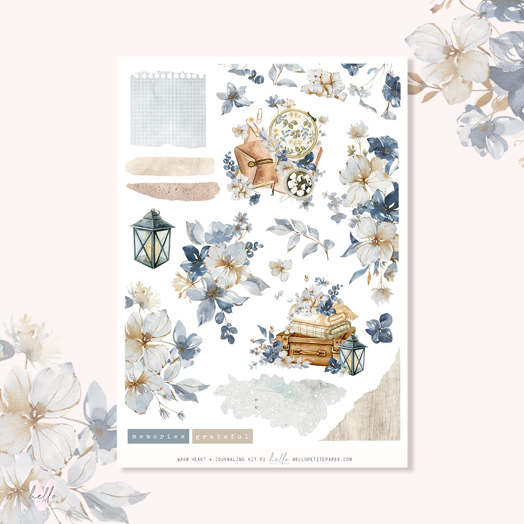 Warm Heart - Journaling Sticker Kit