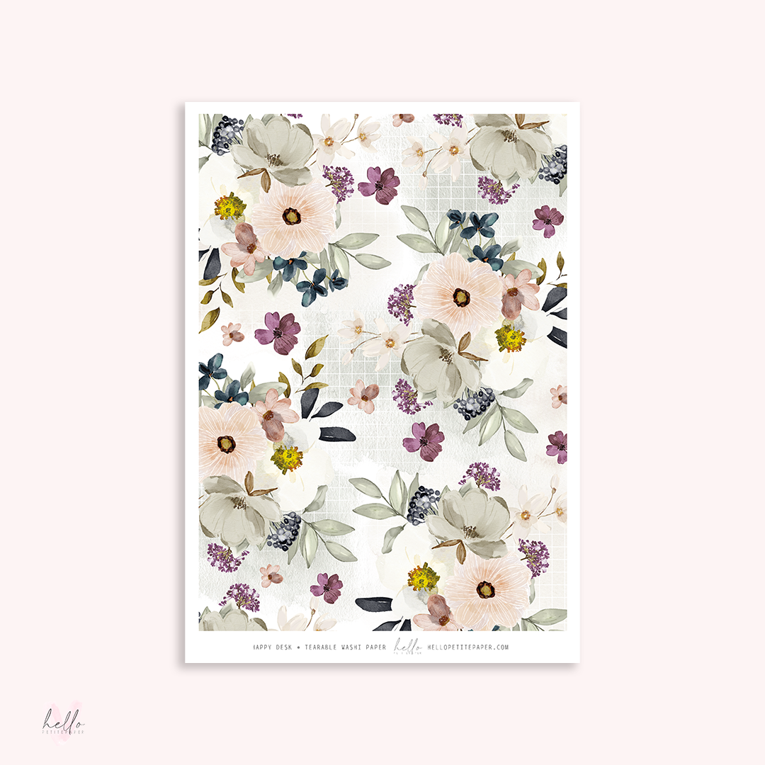 Washi paper - Happy Desk | tearable washi sheet