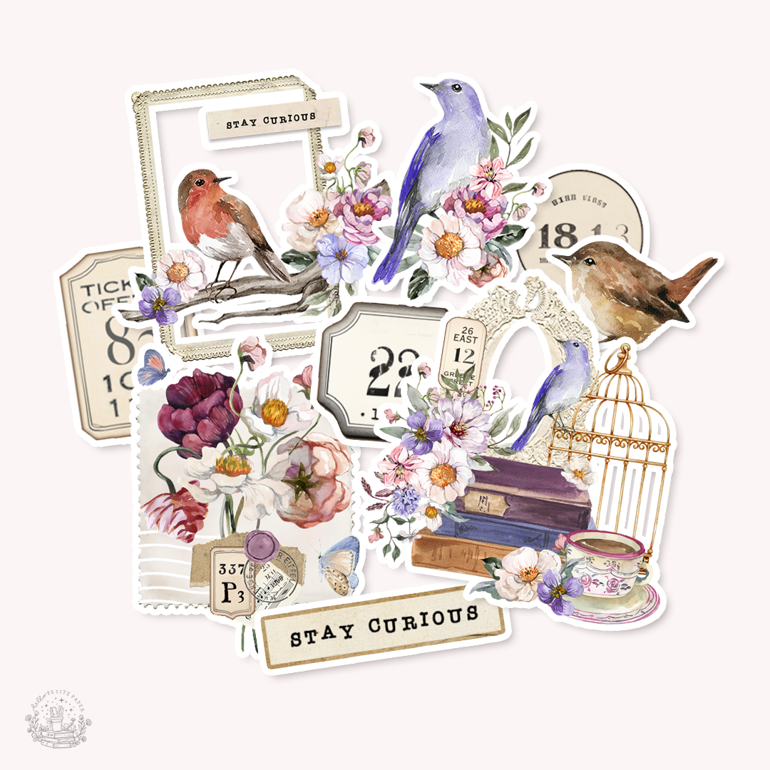 Where flowers bloom - Sticker die-cut (set of 9)