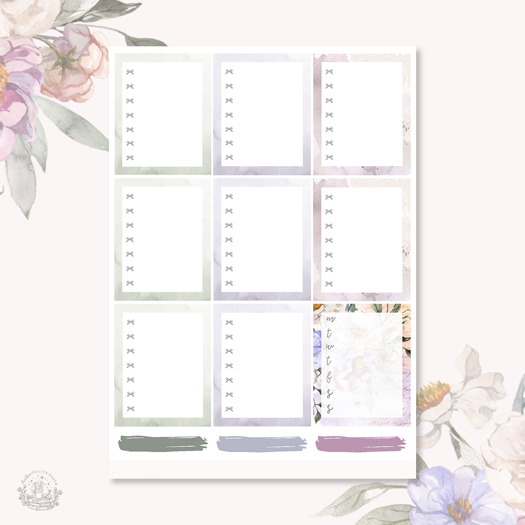 Where Flowers Bloom - planner sticker kit (4 sheets or a la carte)