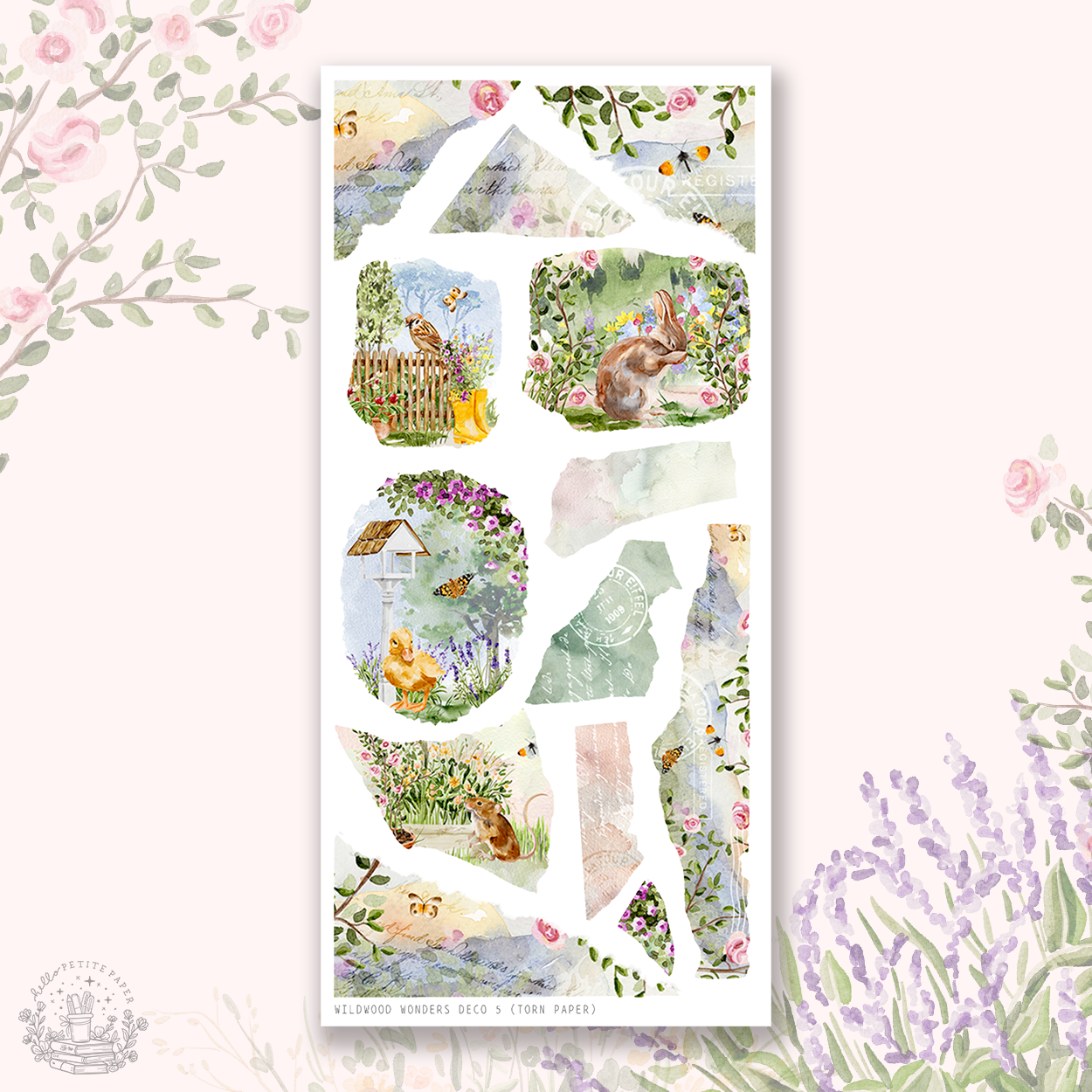 Wildwood Wonders - Deco stickers 5 (torn papers)