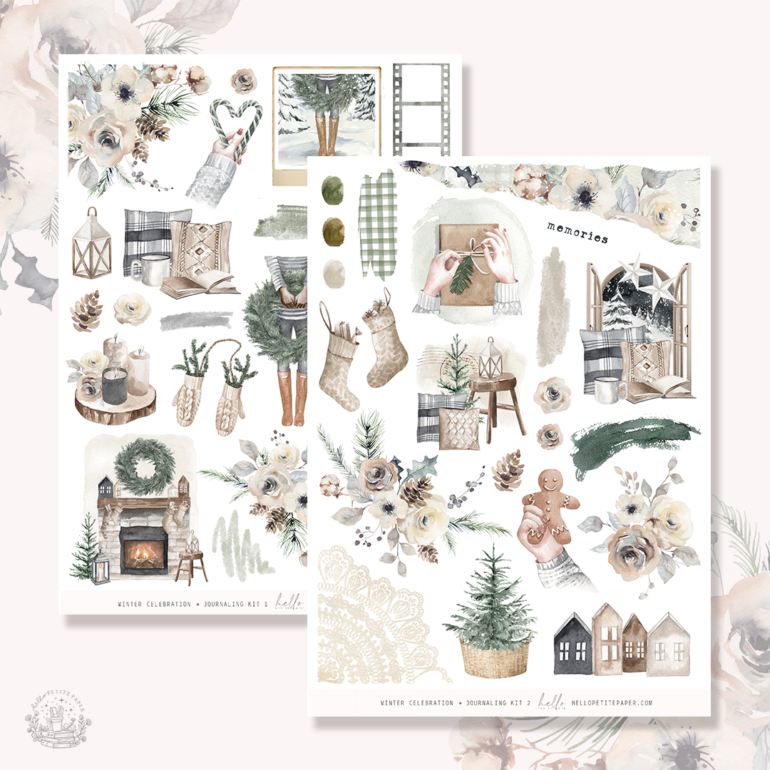 Winter Celebration - Journaling Sticker Kit