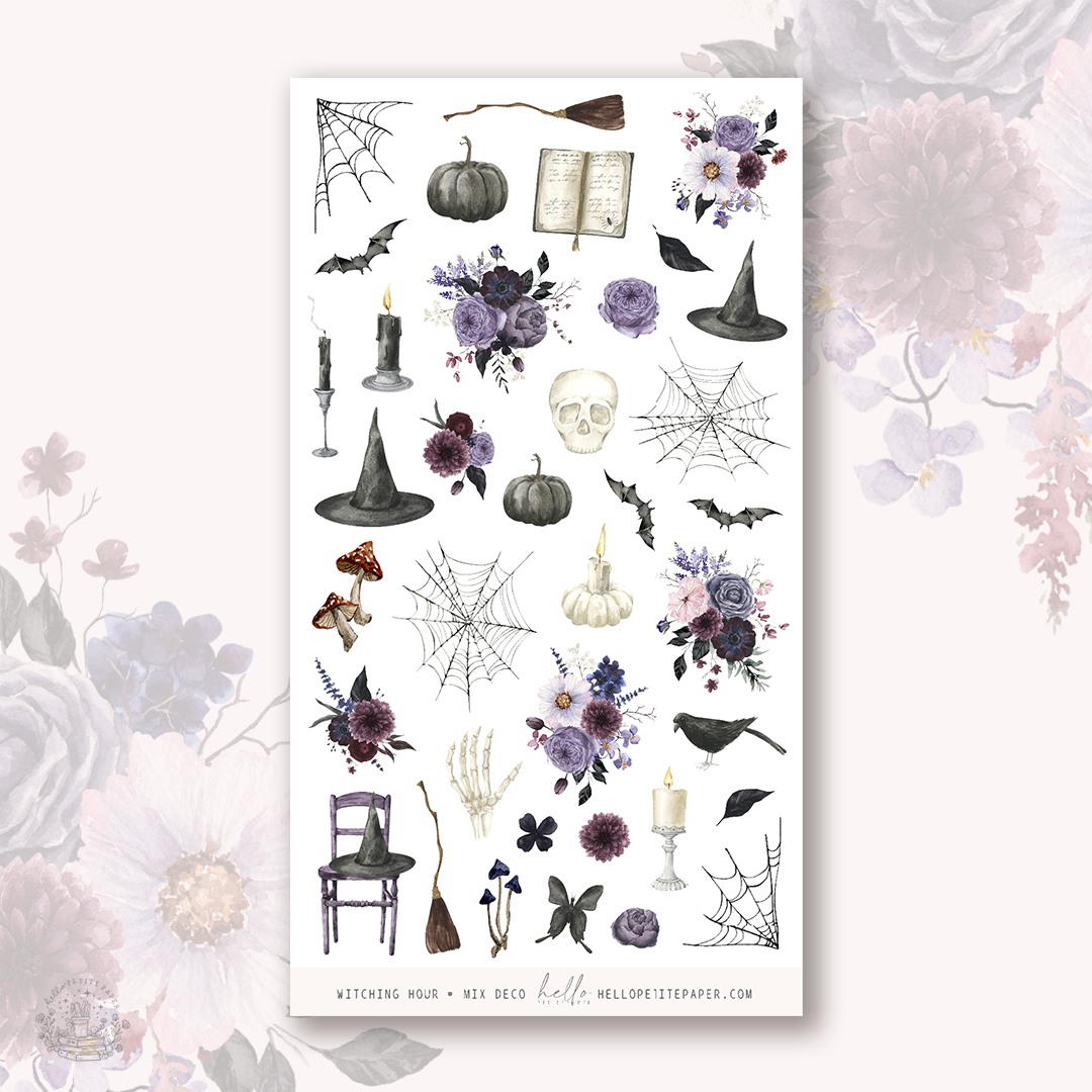 Witching Hour - MIX deco, planner stickers