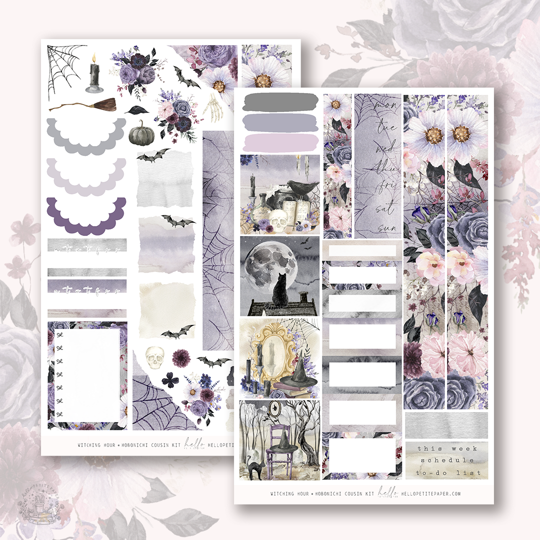 Witching Hour - Hobonichi Cousin Sticker Kit
