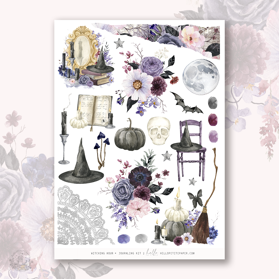 Witching Hour - Journaling Sticker Kit
