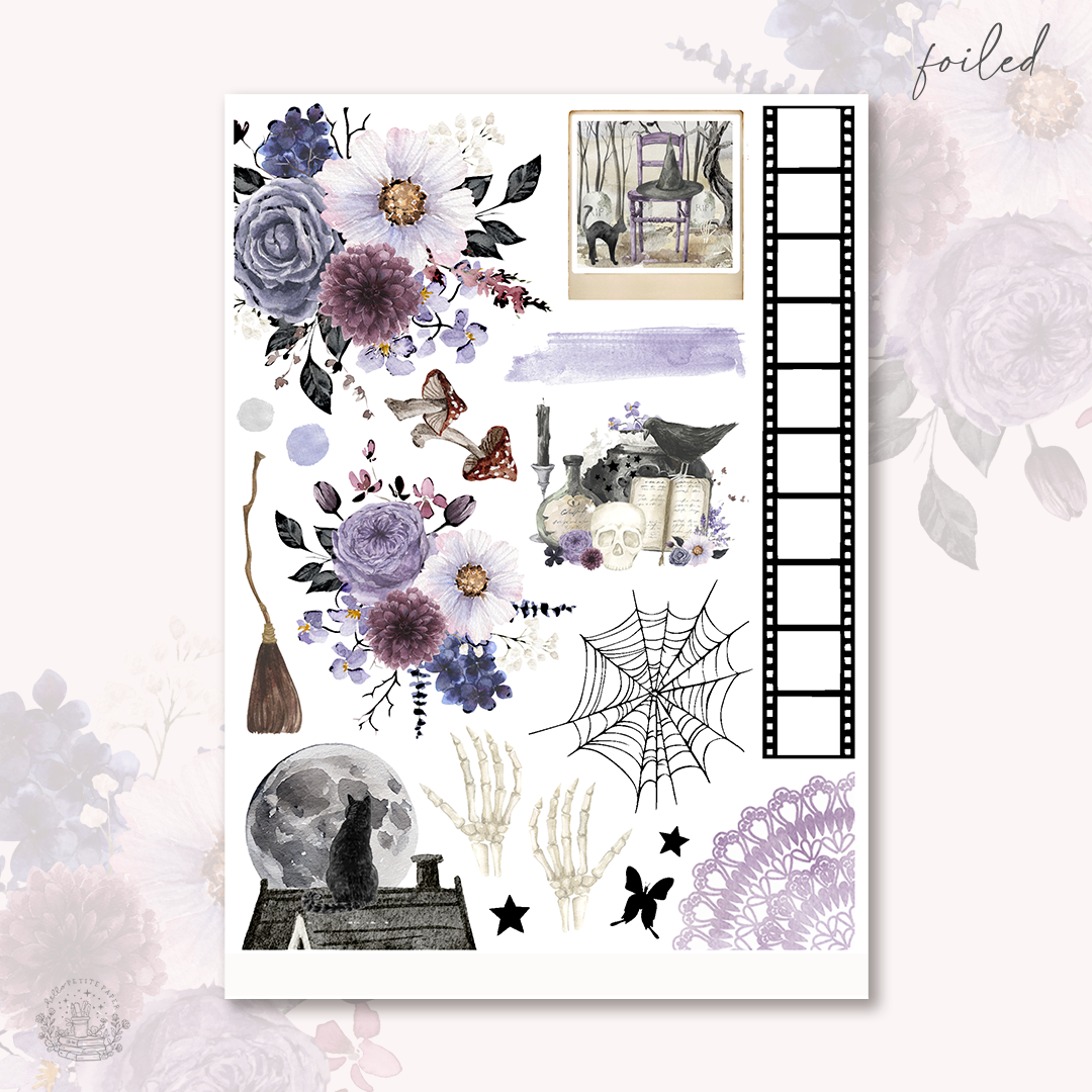 Witching Hour - FOILED Journaling Sticker Kit