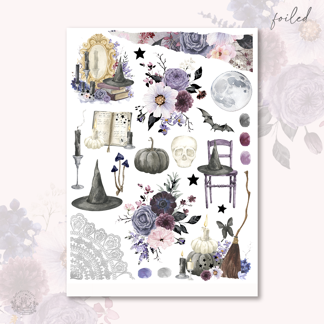 Witching Hour - FOILED Journaling Sticker Kit
