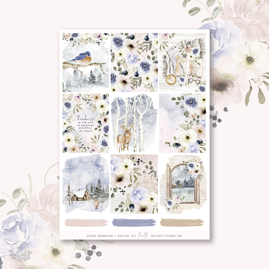 Winter Woodland - planner sticker kit (4 sheets or a la carte)