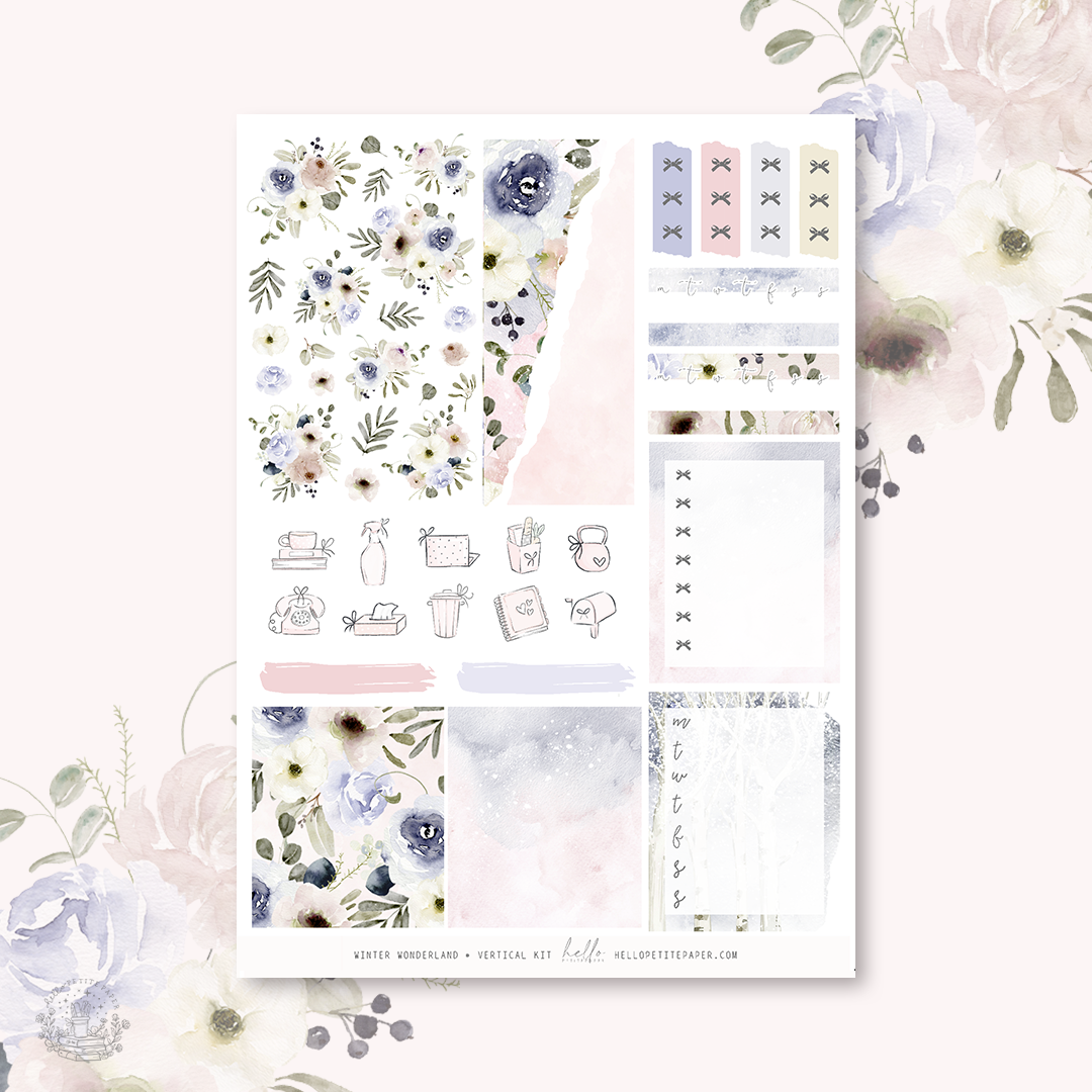 Winter Woodland - planner sticker kit (4 sheets or a la carte)