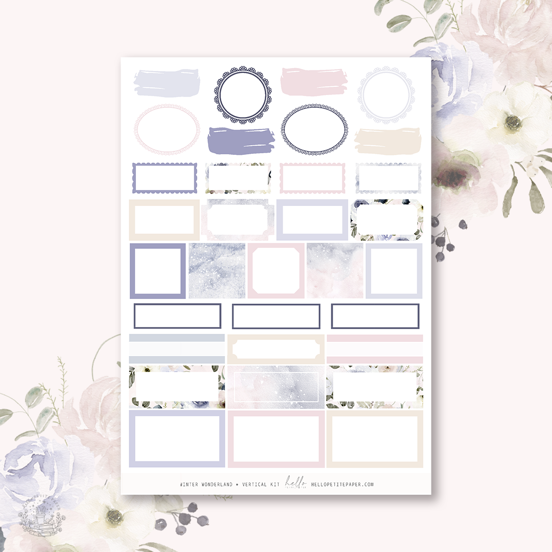 Winter Woodland - planner sticker kit (4 sheets or a la carte)