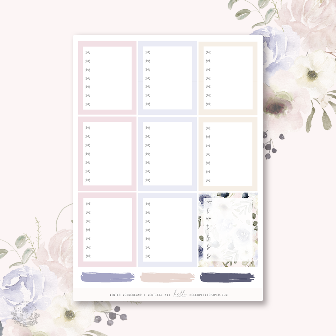 Winter Woodland - planner sticker kit (4 sheets or a la carte)