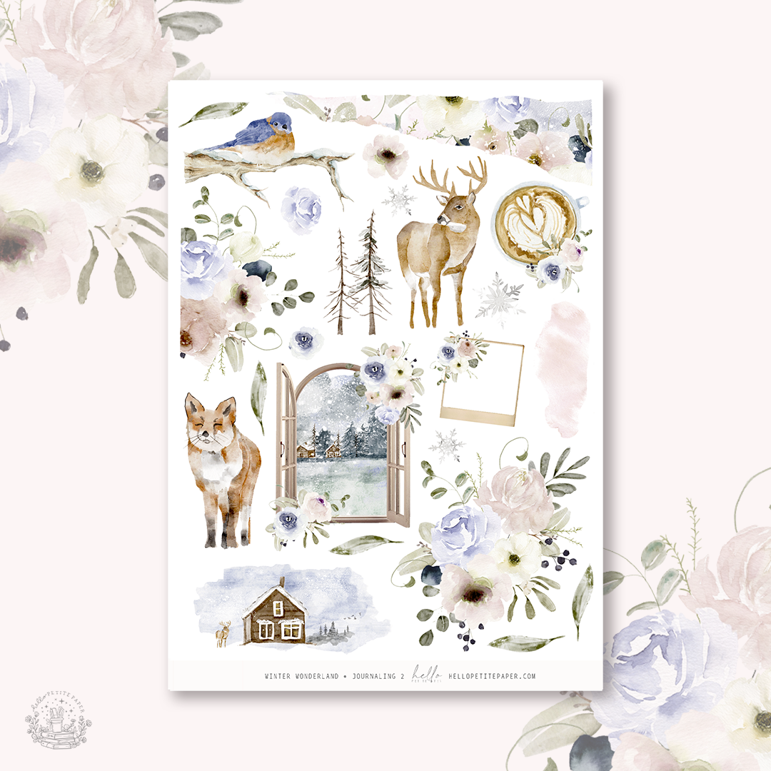 Winter Woodland - Journaling Sticker Kit