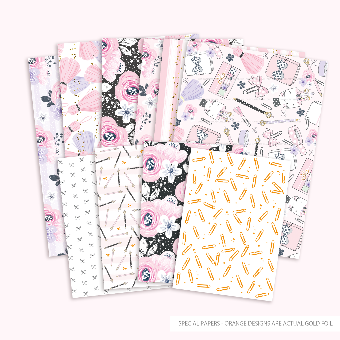 Planner Girl paper collection - LIMITED EDITION - 10 | gold foil