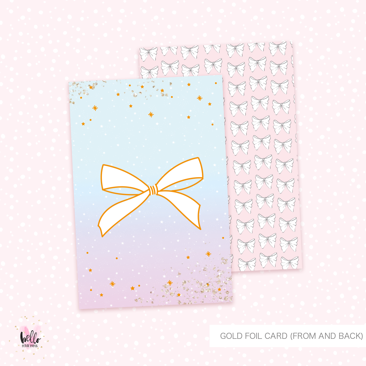 2 foiled Journaling cards | double sided - Merbabe