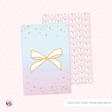 2 foiled Journaling cards | double sided  - Merbabe