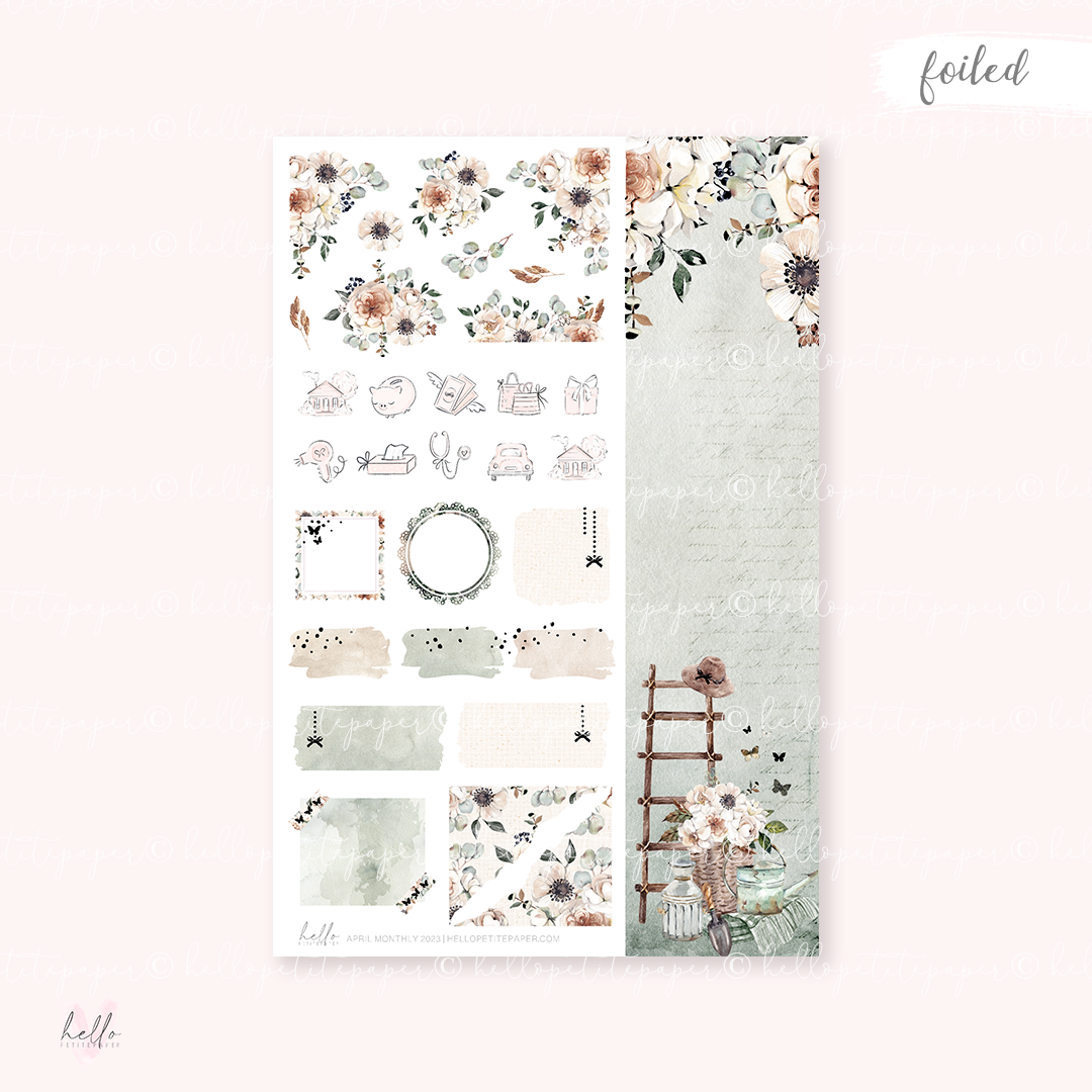 April Monthly Sticker Kit