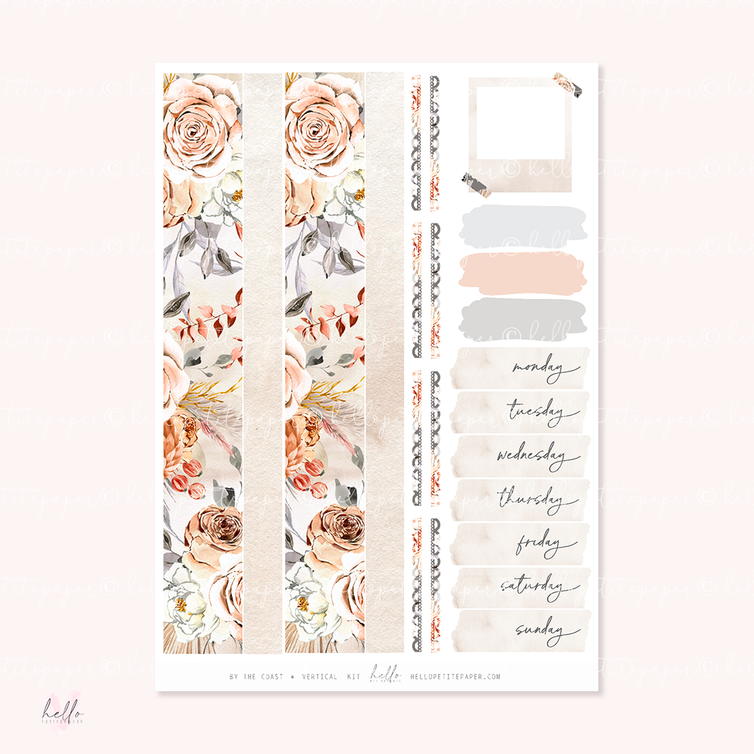 By the coast - planner sticker kit