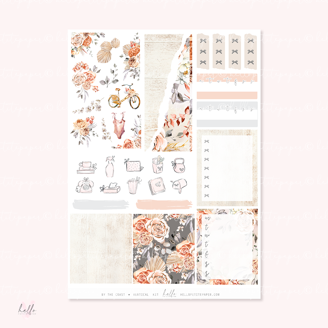 By the coast - planner sticker kit