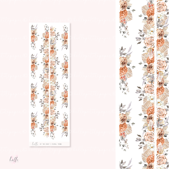 Floral trims |  By the coast - deco planner stickers