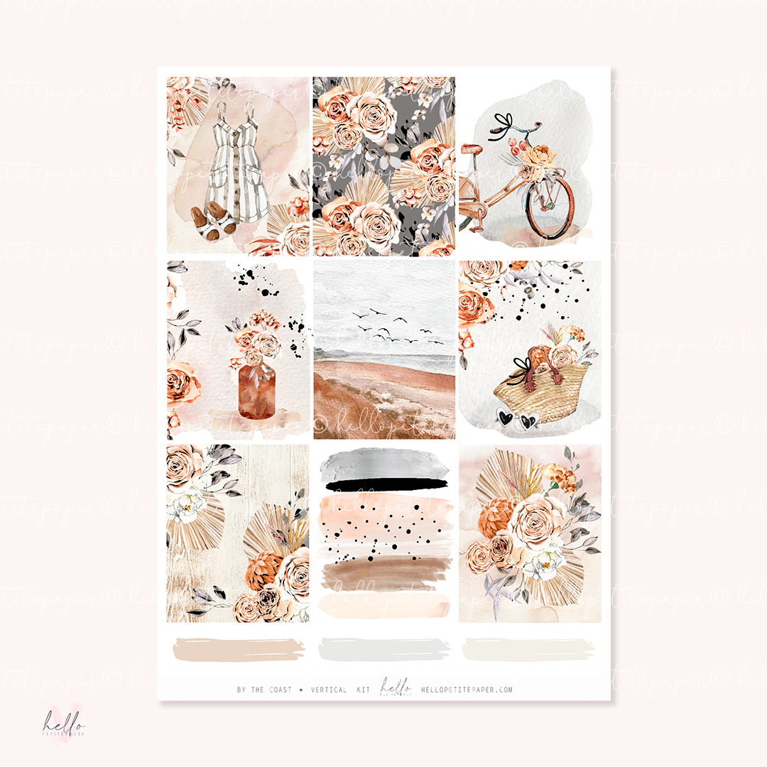 By the coast - FOILED KIT - premium matte paper