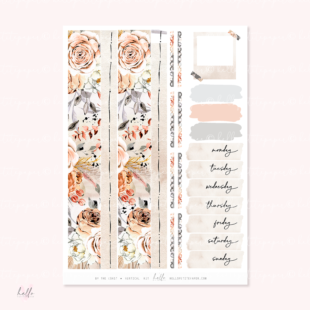 By the coast - FOILED KIT - premium matte paper