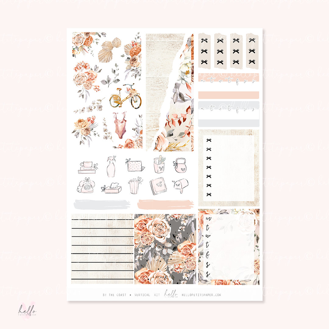 By the coast - FOILED KIT - premium matte paper