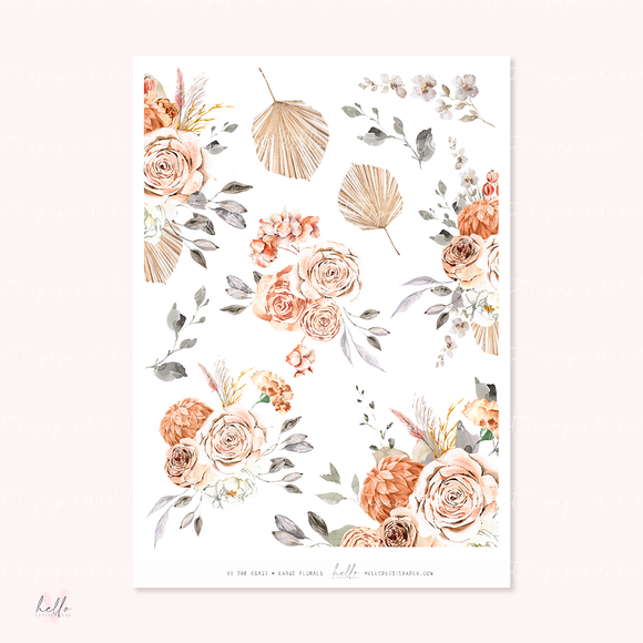 By the coast - Large Floral Deco Stickers