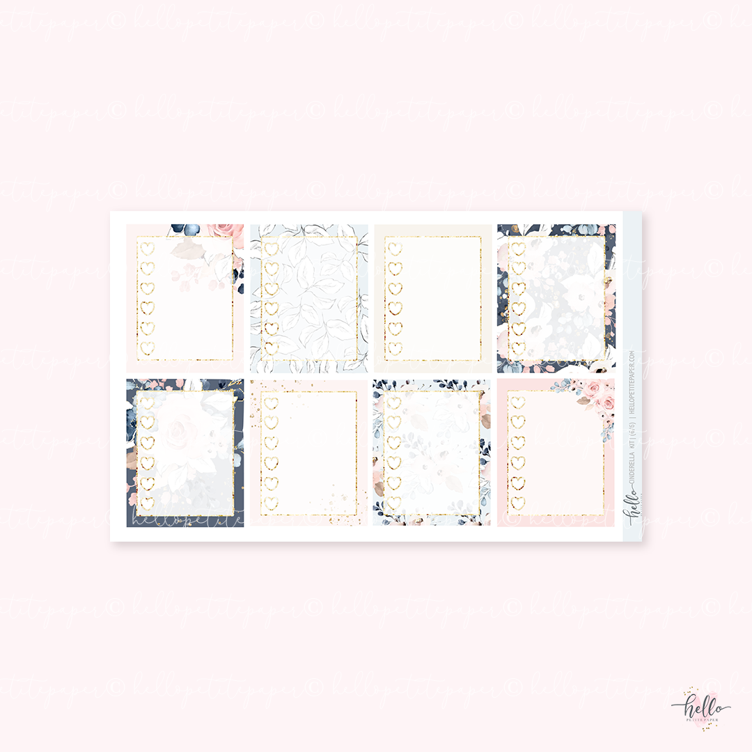 FOILED Cinderella - sticker kit (Silver foil)