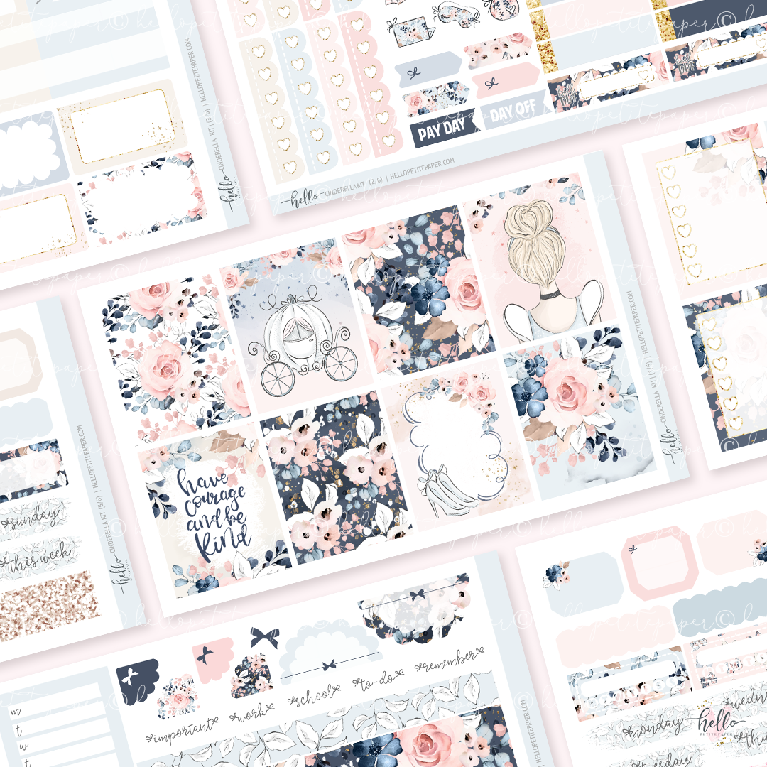 Cinderella - planner sticker kit – Hello Petite Paper