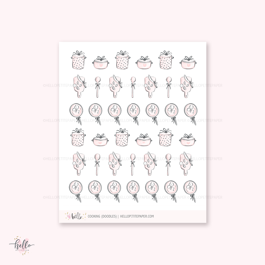 Doodle icons (MOM) - planner stickers – Hello Petite Paper