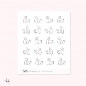 Doodle Icons (BOWLING) | hand-drawn planner stickers