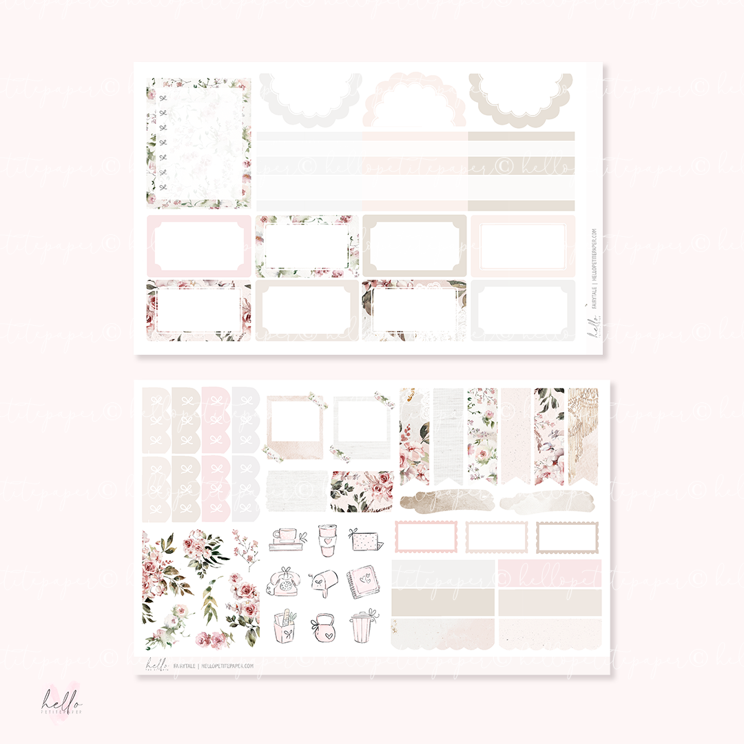 Fairytale - planner sticker kit