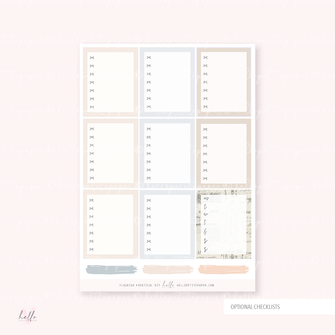 Flourish - planner sticker kit