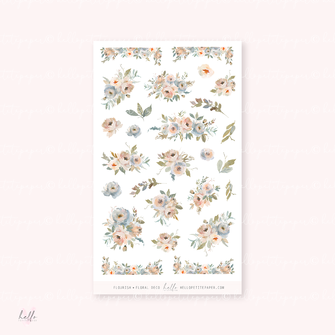 Flourish - Kit deco, planner stickers